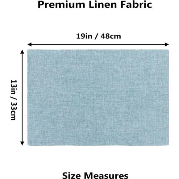 Cloth Placemats Set of 4 for Holiday Dinner Linen Placemat Heat Resistant - Picture 5 of 7